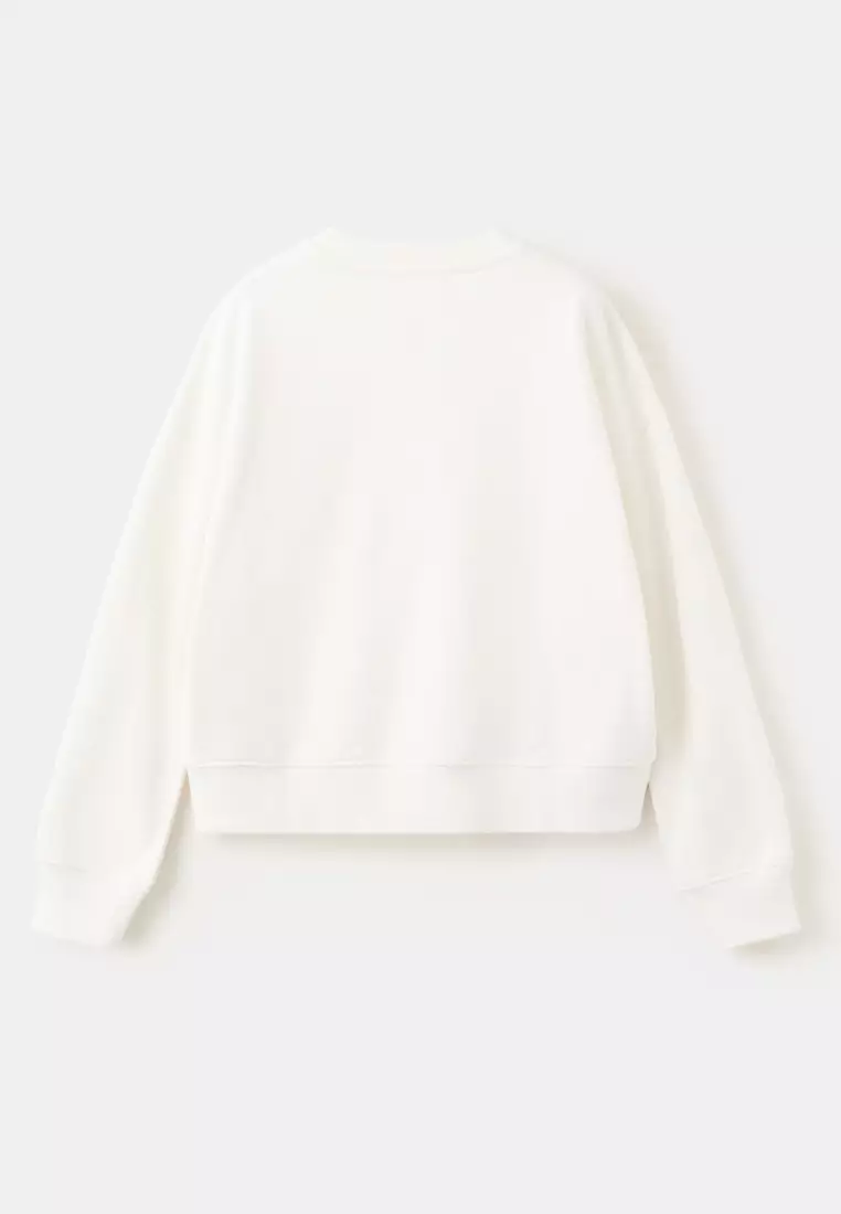 Cotton Sweatshirt With Text