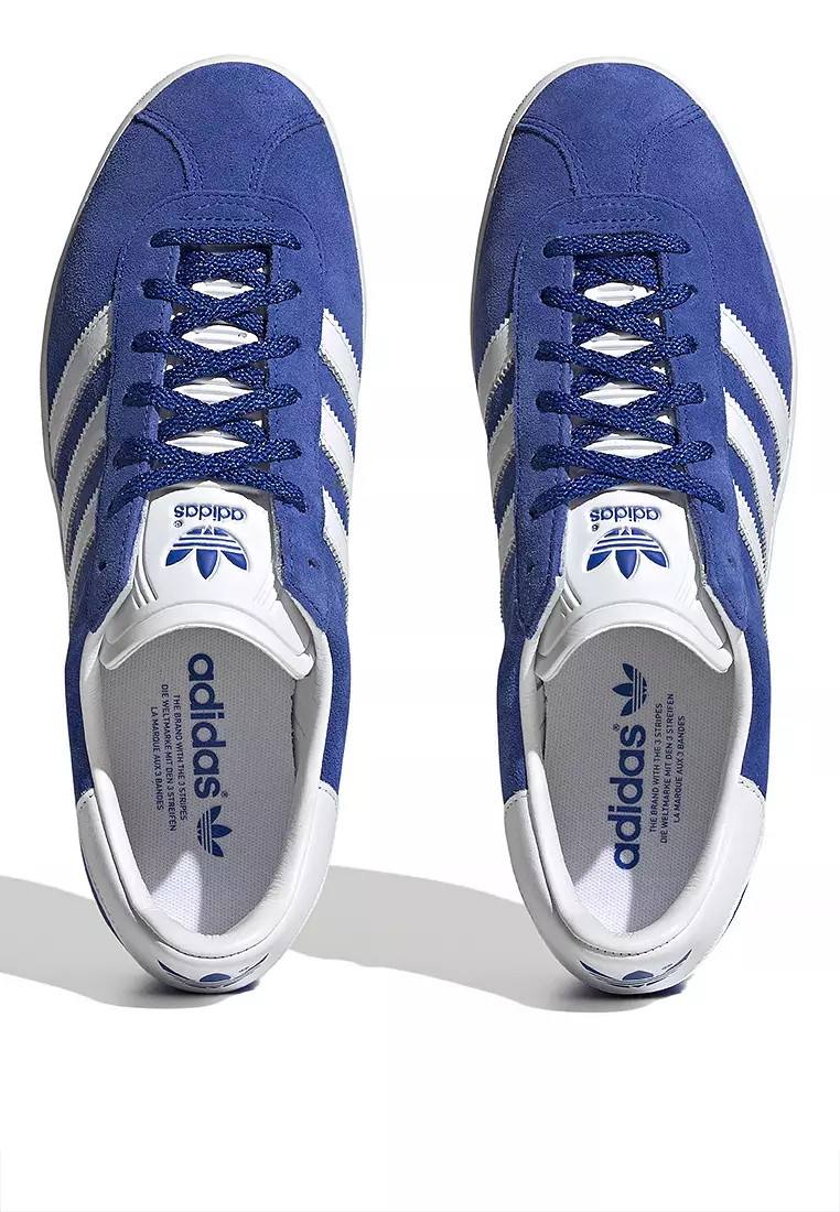 adidas gazelle silver green womens adidas Originals Gazelle 85 Trainers main image 1