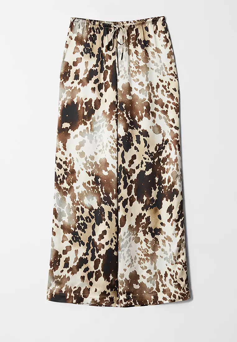 Drawstring Satin Trousers