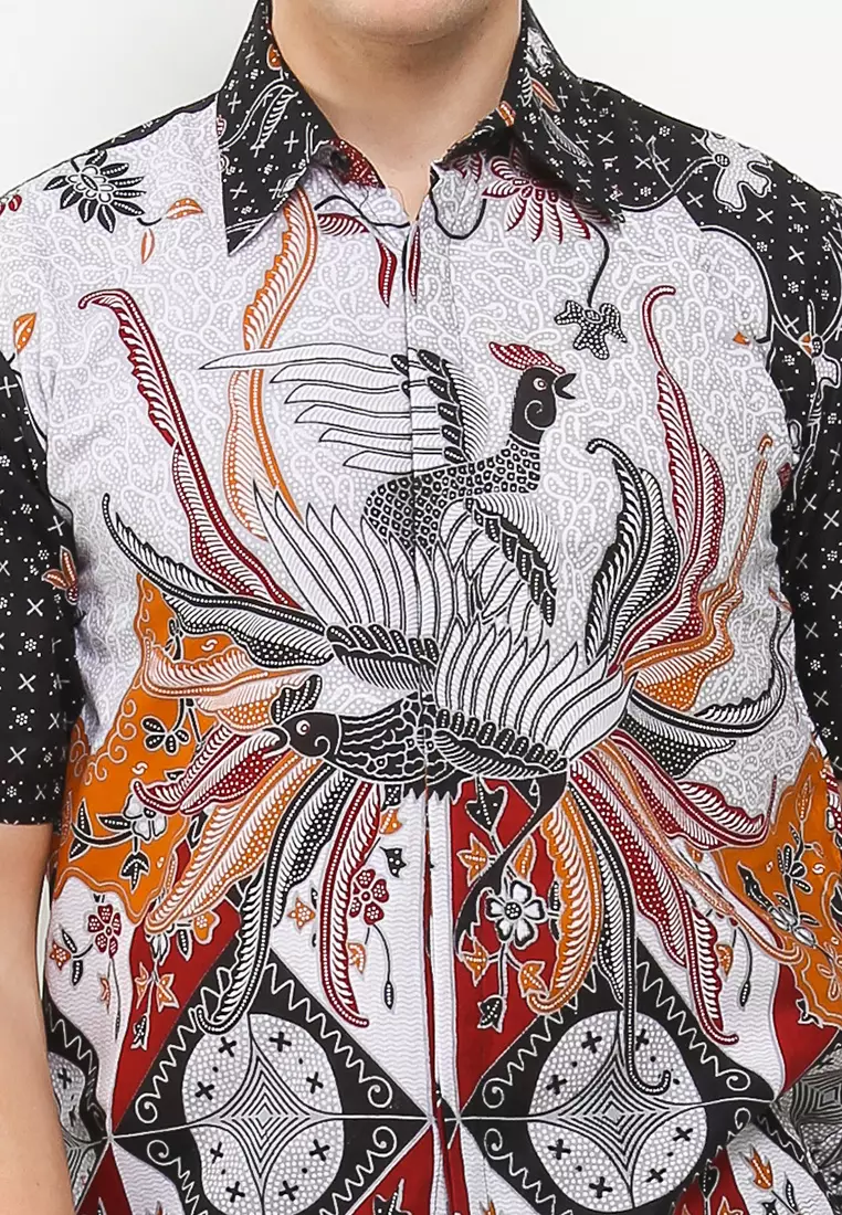 Phineas Kemeja Batik Premium Pria Casual Modern Lengan Pendek