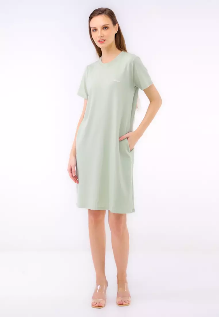 Jacquard Knits Short Sleeve Dress