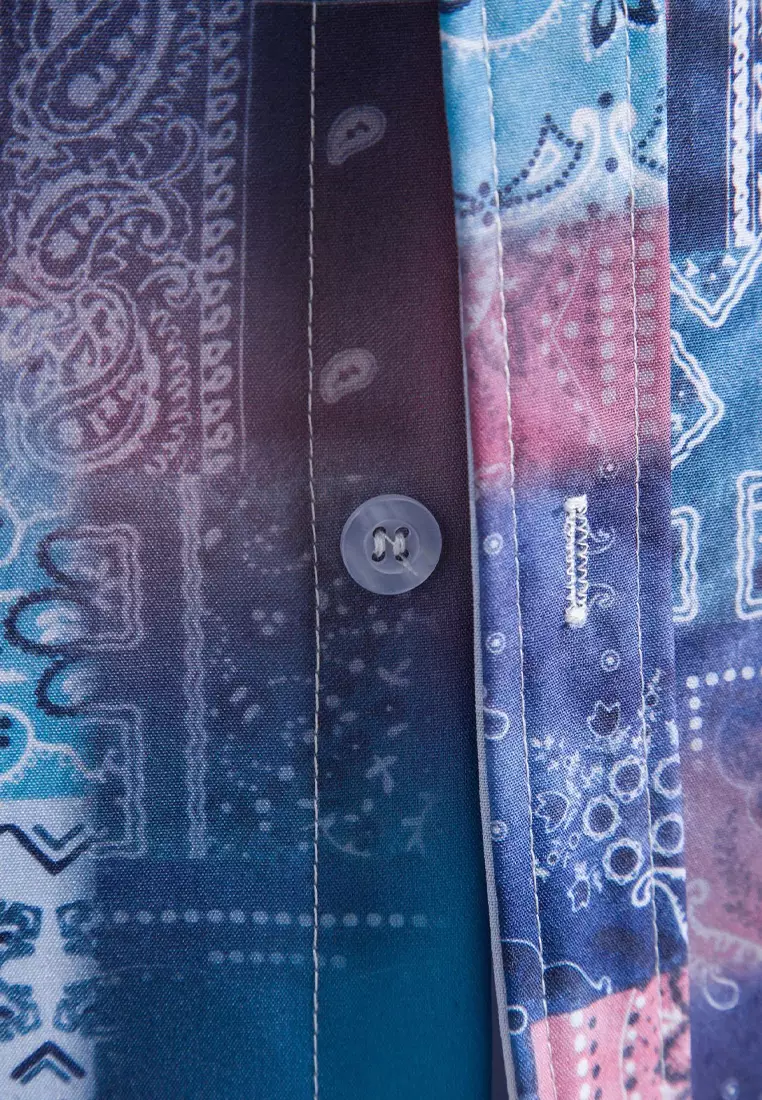 Printed Short-Sleeved Shirt YL-C221