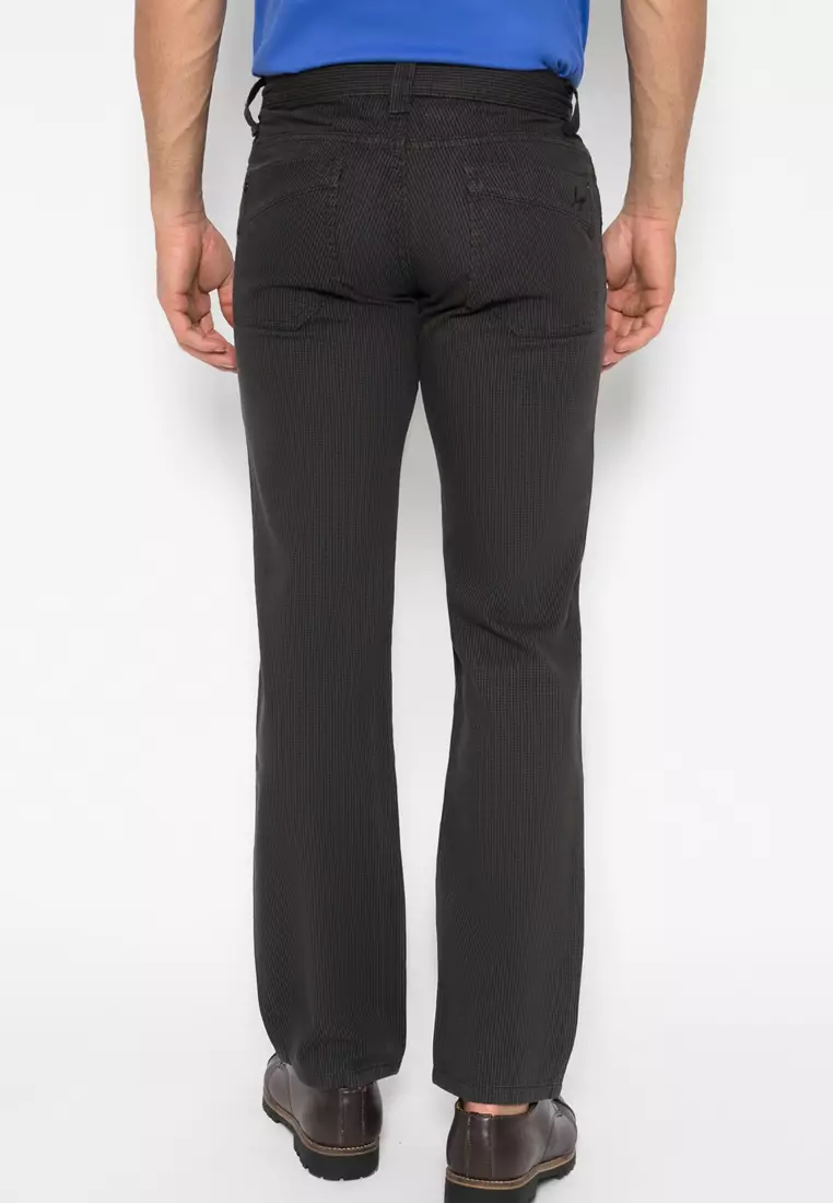 LGS - Celana Jeans Panjang Pria Warna Hitam LEBM.324.050G.014.7C