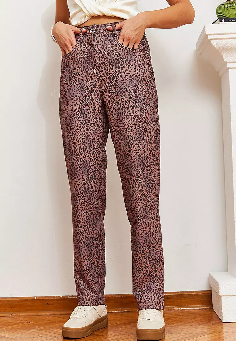 Leopard Print Jeans