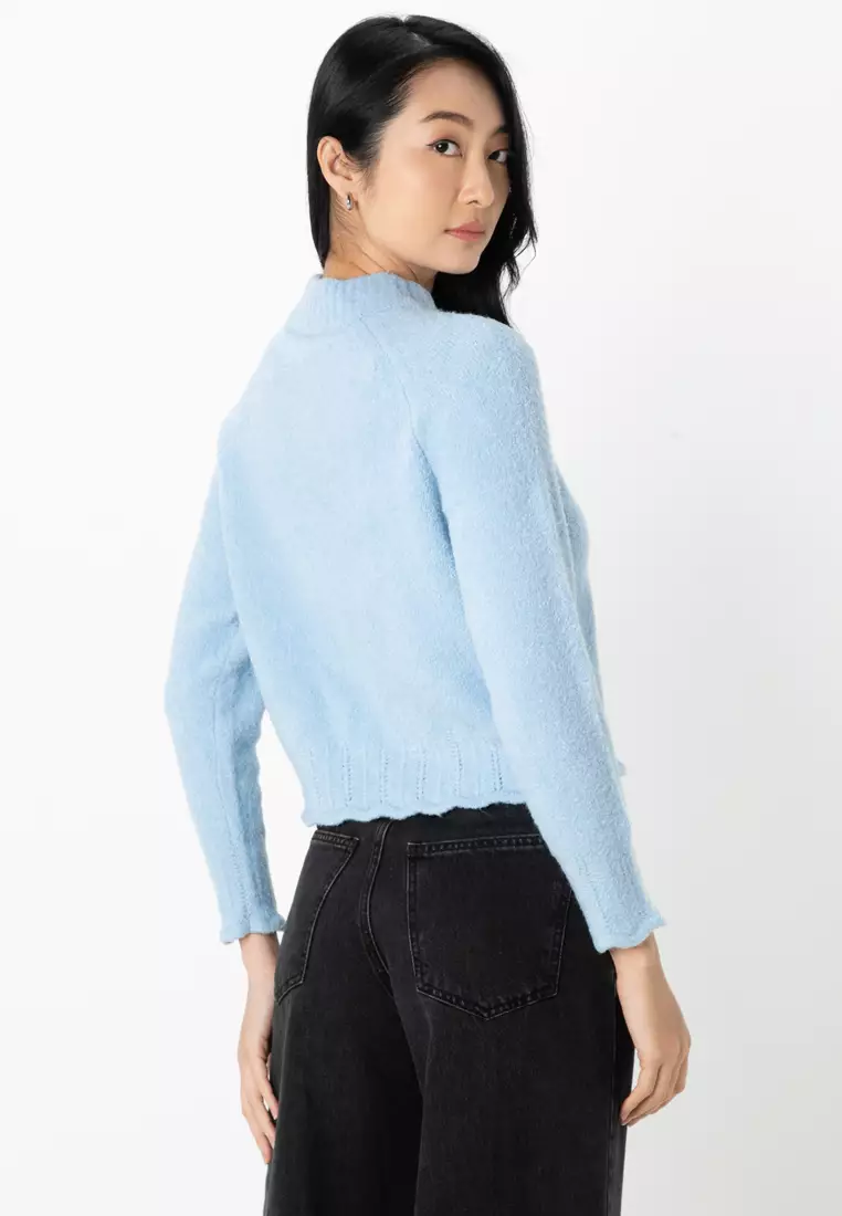 Raglan Sleeves Knit Sweater
