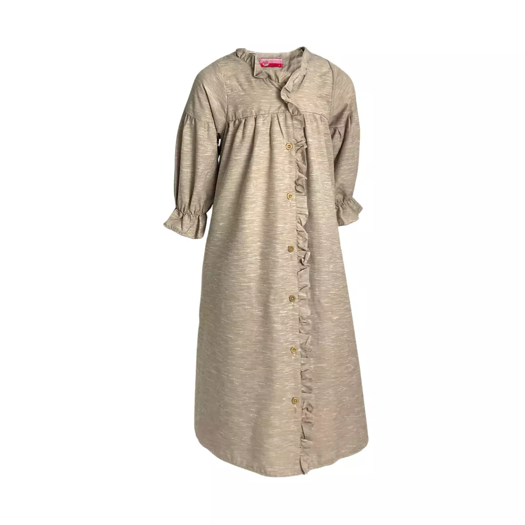 Pingu Gamis Anak Perempuan Polos Coklat 94300829