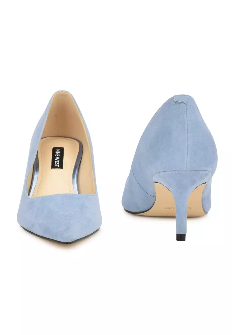 nine west light blue heels