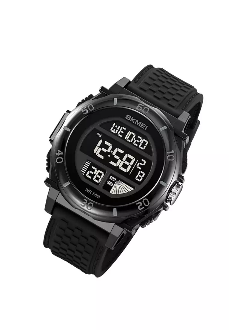 Jam Tangan Digital Pria Sporty Material TPU 2204 ORIGINAL