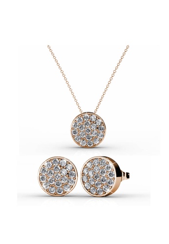 Her Jewellery gold ON SALES - Her Jewellery Round Set (Rose Gold) with Premium Grade Crystals from Austria HE581AC0RAZYMY_1