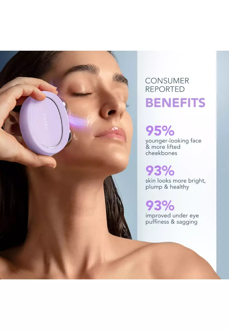 FOREO BEAR 2 Lavender Advanced Lifting & Toning Microcurrent Facial Device - Anti Aging Face Sculpting Tool | Instant Face Lift | Non-Invasive Skin Care Tools