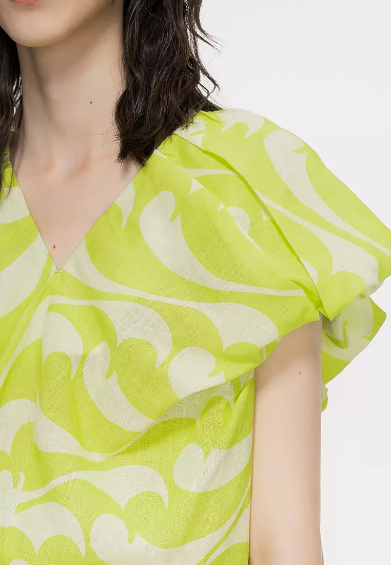 Eco-Friendly S-Line Fitted Avant-Garde Sleeveless Dress