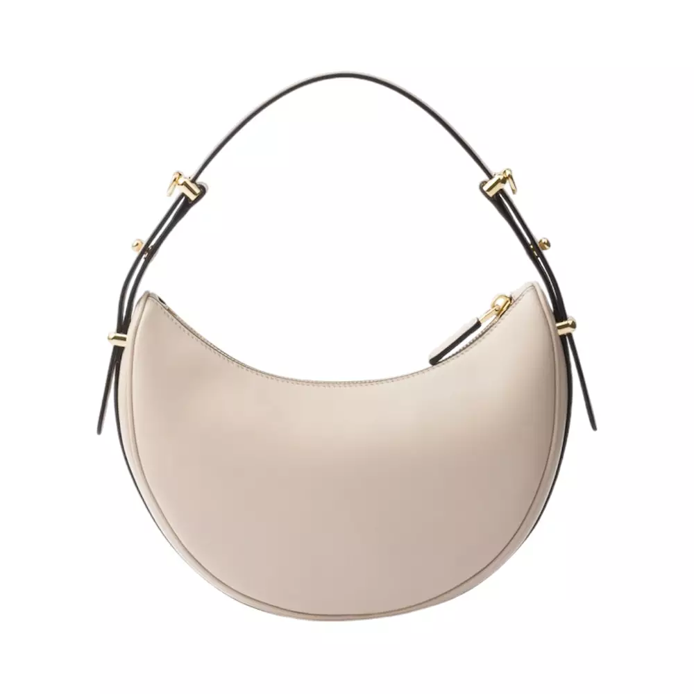 [5.5UPER DEALS] Arqué Leather Shoulder Bag Travertine