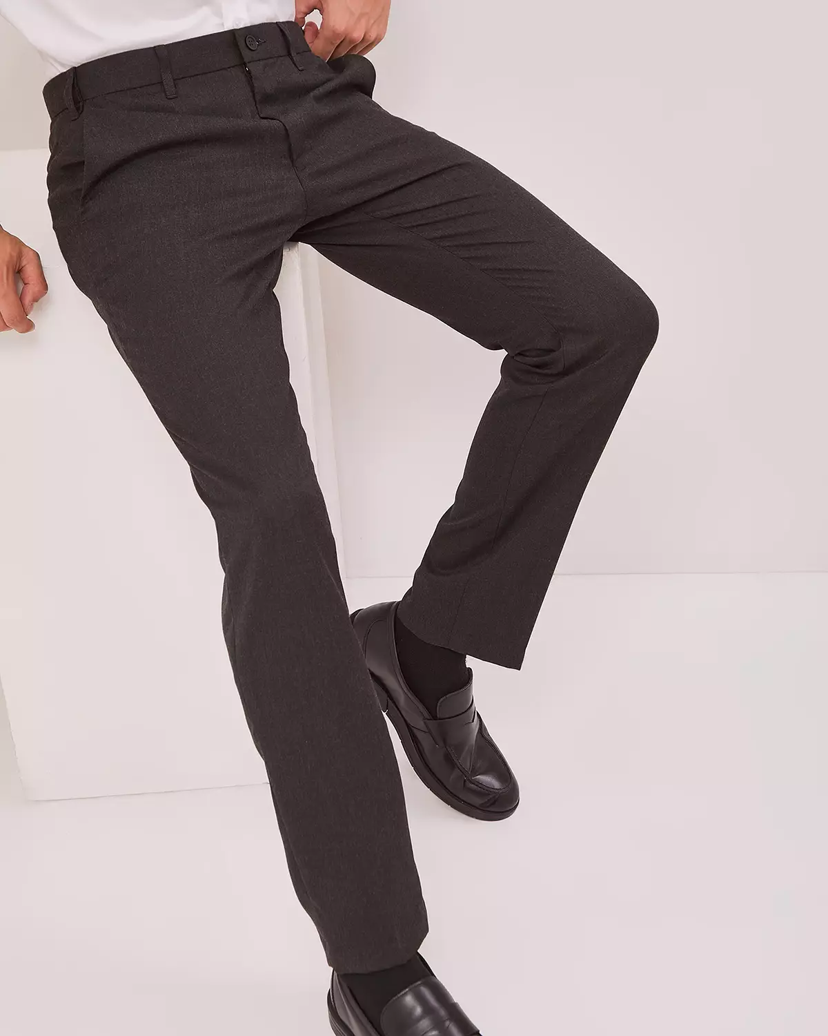 MEN'S FORMAL SLIM FIT GRAY TROUSERS