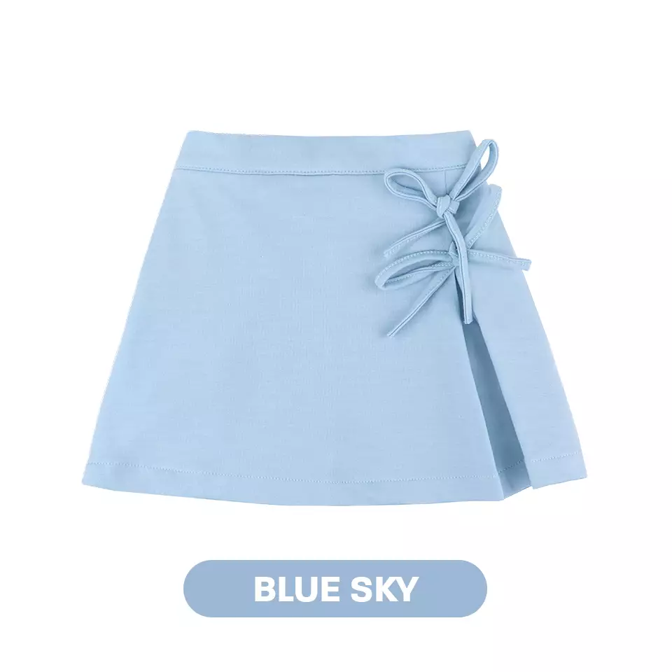 Mooi Rok Celana Skort Anak Perempuan Nata Skort Pants - Blue Sky