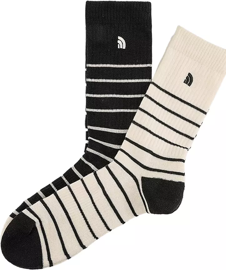 Unisex Stripe Sock Crew 2 Pack