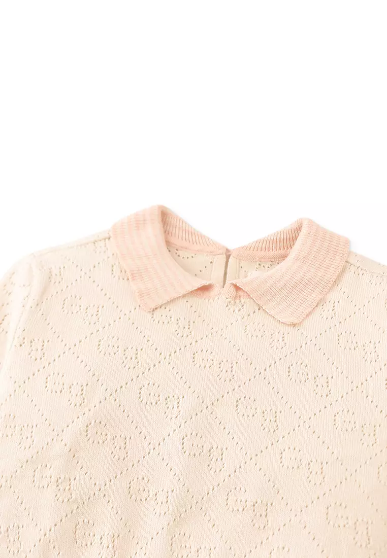 Gianna Top With A Gg Pointelle Design