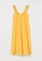 H&M yellow Flounce-Detail Dress 4484EAA813F8B6GS_5