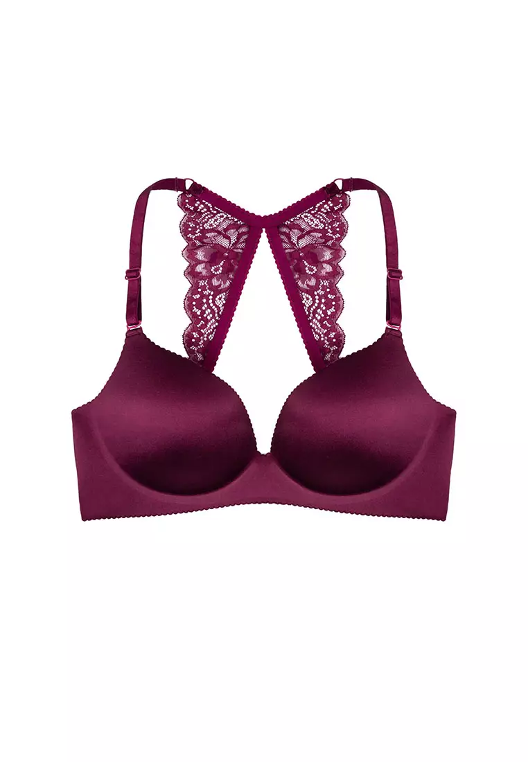 Buy DORINA Arielle/Lace Back Push Up Bra in Purple 2024 Online