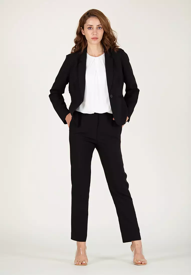 Blazer Open Button With Long Sleeve