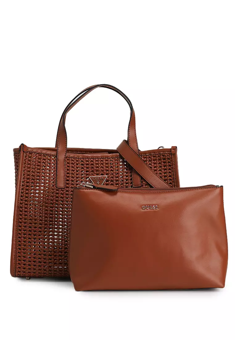 【GUESS】★BRIGITTA かご TOTE BAG ★韓国人気★ポーチ付き★ Guess Brigitta 2 In 1 Tote Bag 2025 | Buy Guess Online
