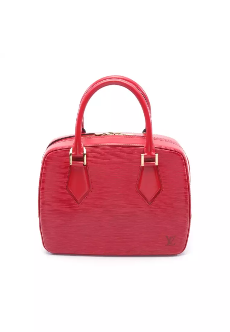 Louis Vuitton Red Epi Leather Sablon Satchel Bag Louis Vuitton