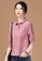 A-IN GIRLS pink Simple Lapel Long Sleeve Blouse F2996AAC7A661FGS_2