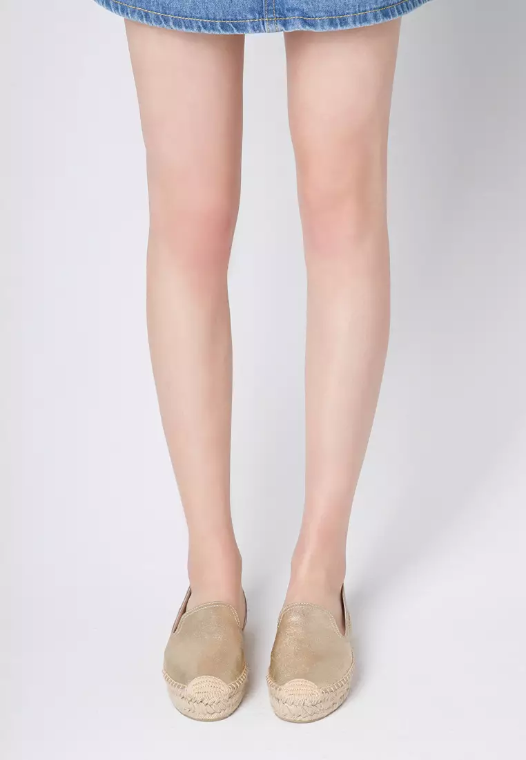 Platform Cow Leather Espadrilles HB7101