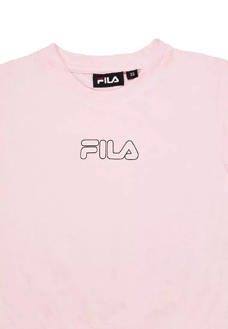 Pink fila t clearance shirt