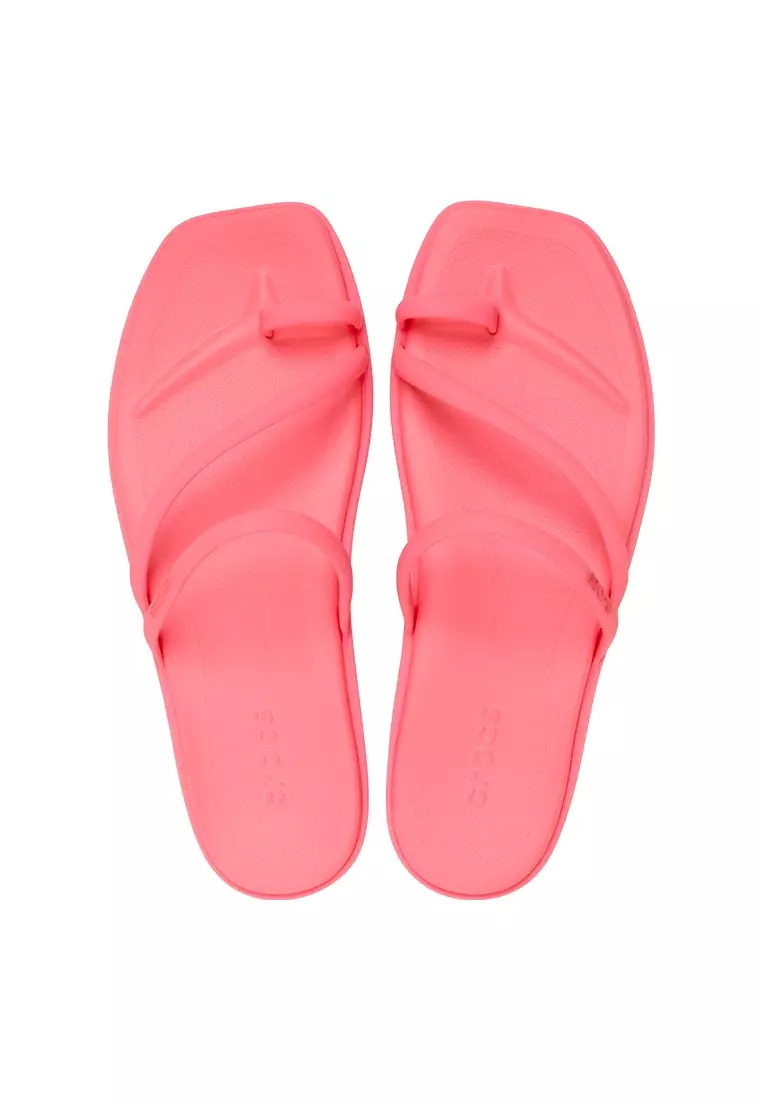 Crocs Women Miami Toe Loop Sandal - Guava