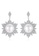 SUNRAIS silver Premium colored stone silver snowflake earrings E118FACE971BD5GS_1