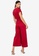 ZALORA WORK red V Neck Jumpsuit 600CAAAD5461F4GS_2