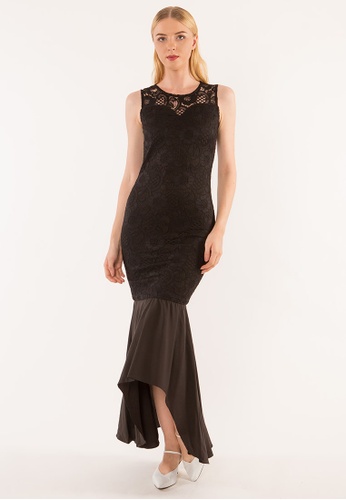 Buy Bebebeige Bebebeige Lace Dinner Dress Online Zalora Malaysia