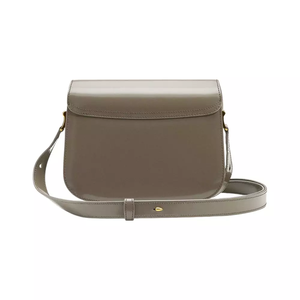 Glazed Leather Paris Paris Bag Carbon