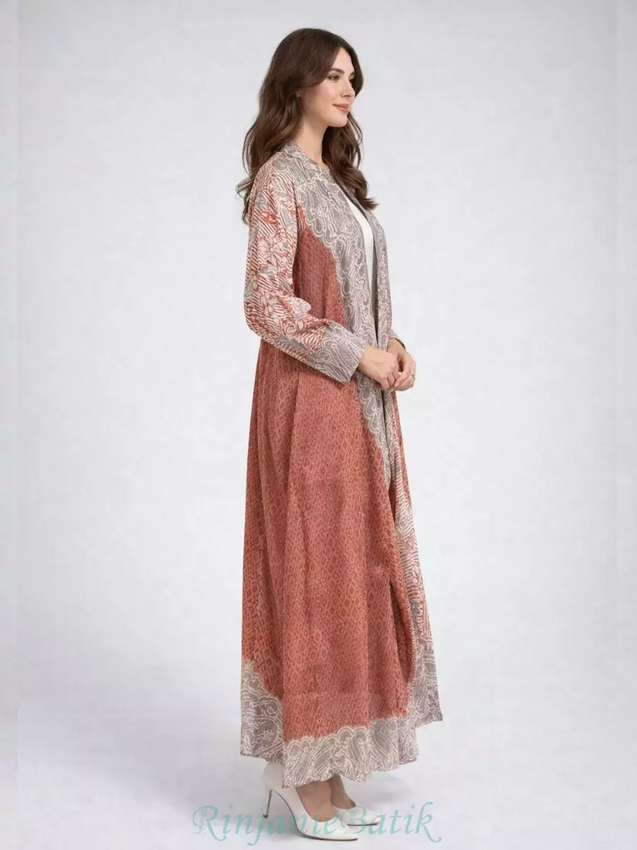 Rinjanie Batik - GSHI - TR - Gamis Shanghai Terracota