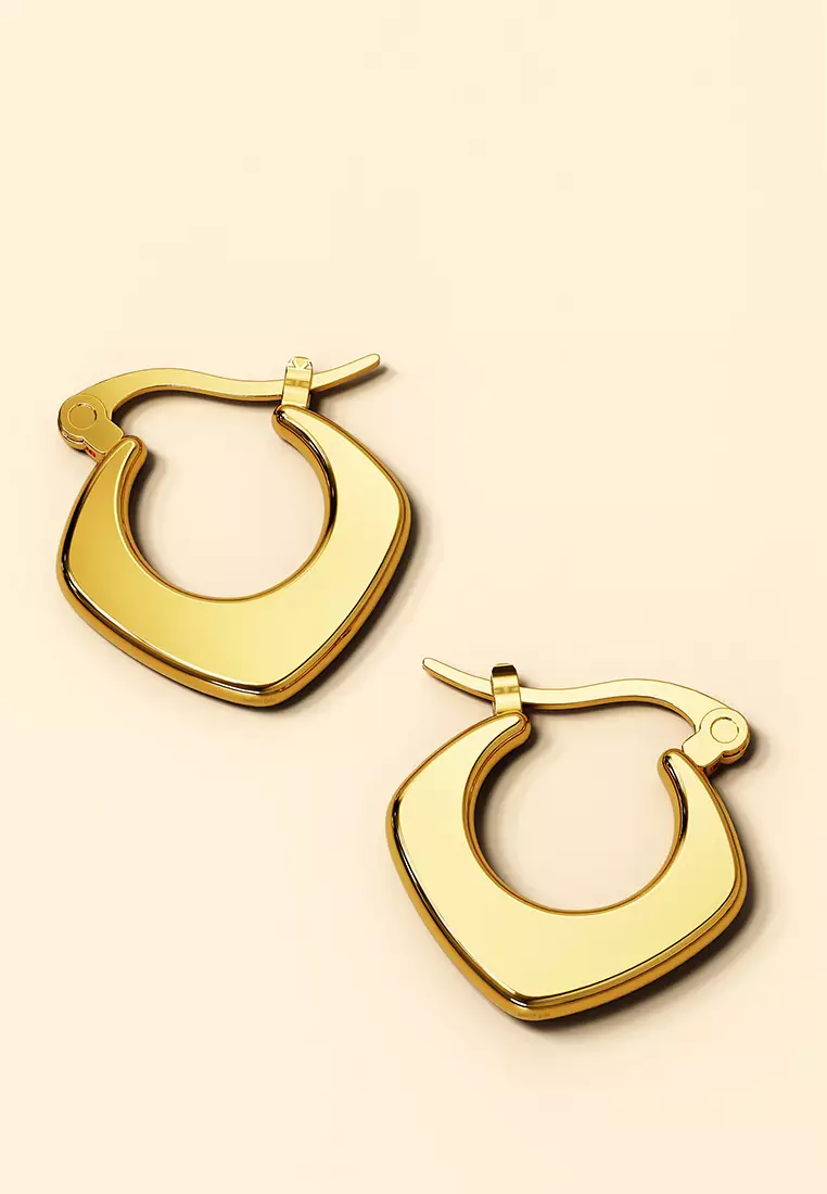 Sylvia Gold Hoop Earrings