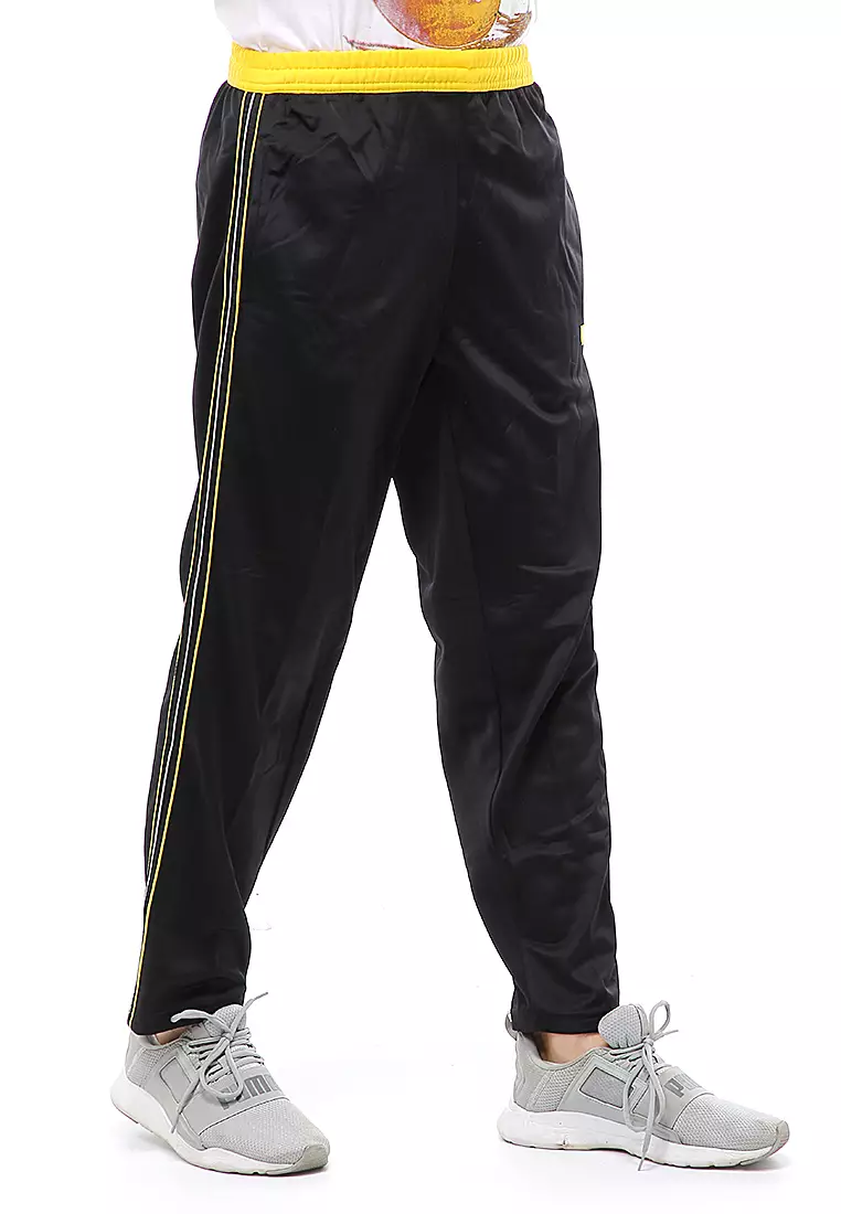 Yume Long Pants Celana Panjang Olahraga Pria Strip 3 Material Diadora ORIGINAL - Yellow