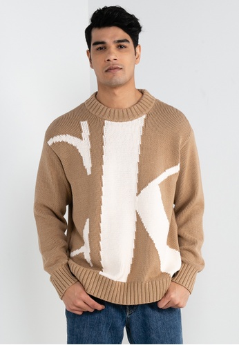 Calvin Klein Monogram Crew Neck Sweater - Calvin Klein Jeans Apparel |  ZALORA Malaysia