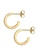 ELLI GERMANY gold Earrings Creoles Mini Elegant Basic with Zirconia Stones Gold Plated B25E2AC1B34B2CGS_3
