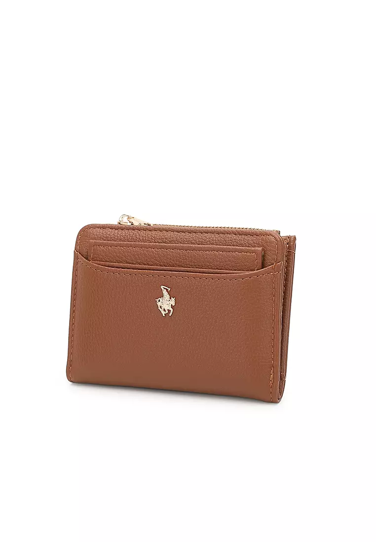 Women's 2 in 1 Purse/Wallet With Coin Compartment (Dompet Wanita 2 in 1 dengan Kompartmen Koin) - Cokelat