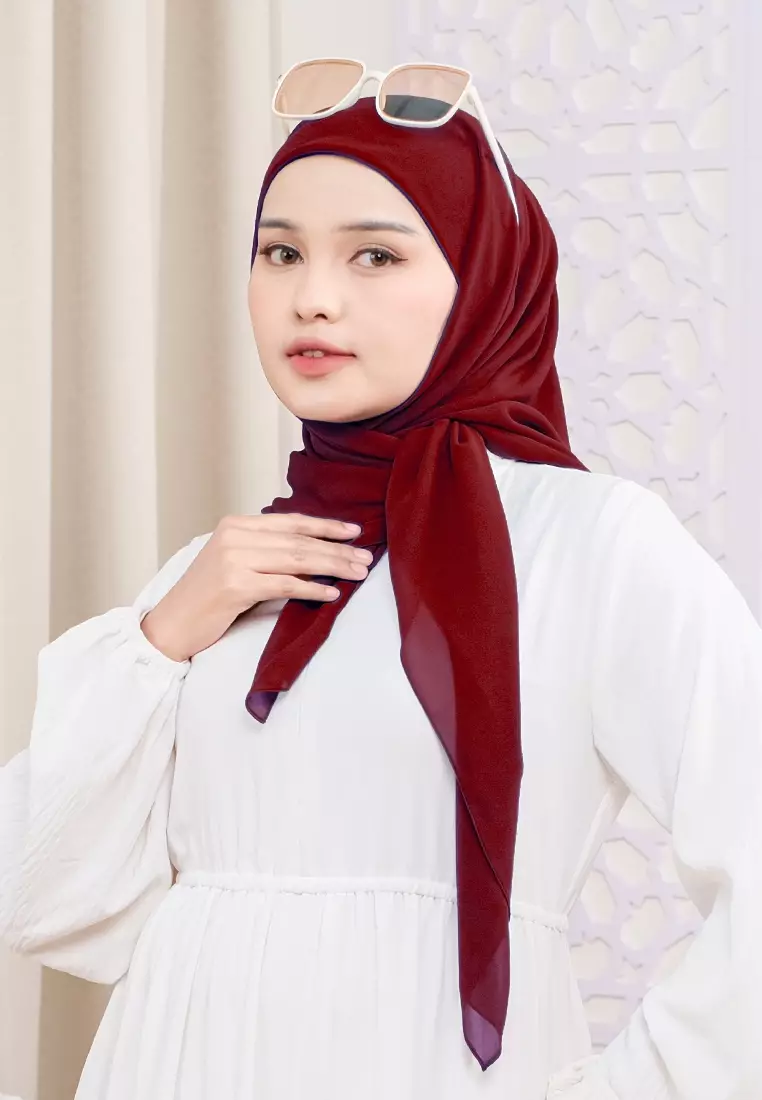 HIJAB INSTAN ALINE - DEEP MAROON