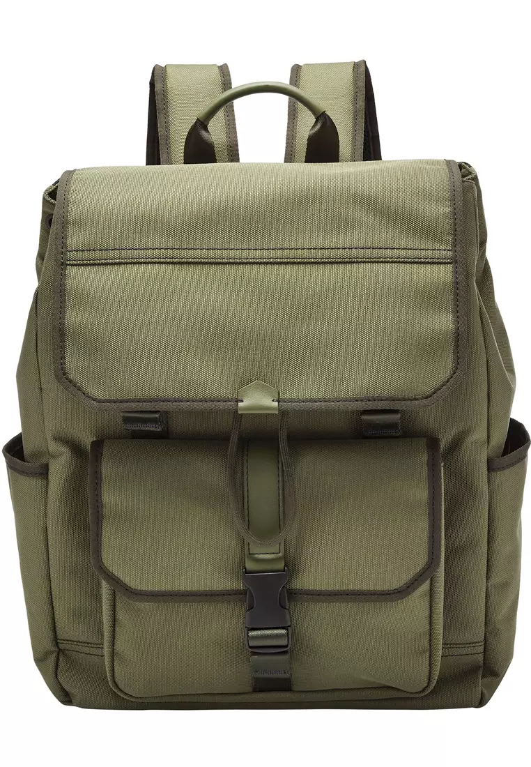 Buy Fossil Fossil Male s Weston green Canvas Backpacks SBG1320345