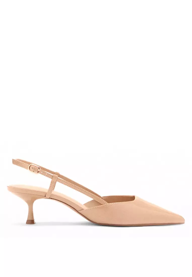 Discount on Mango  shoes - SKU: Patent Leather-Effect Heeled Shoes