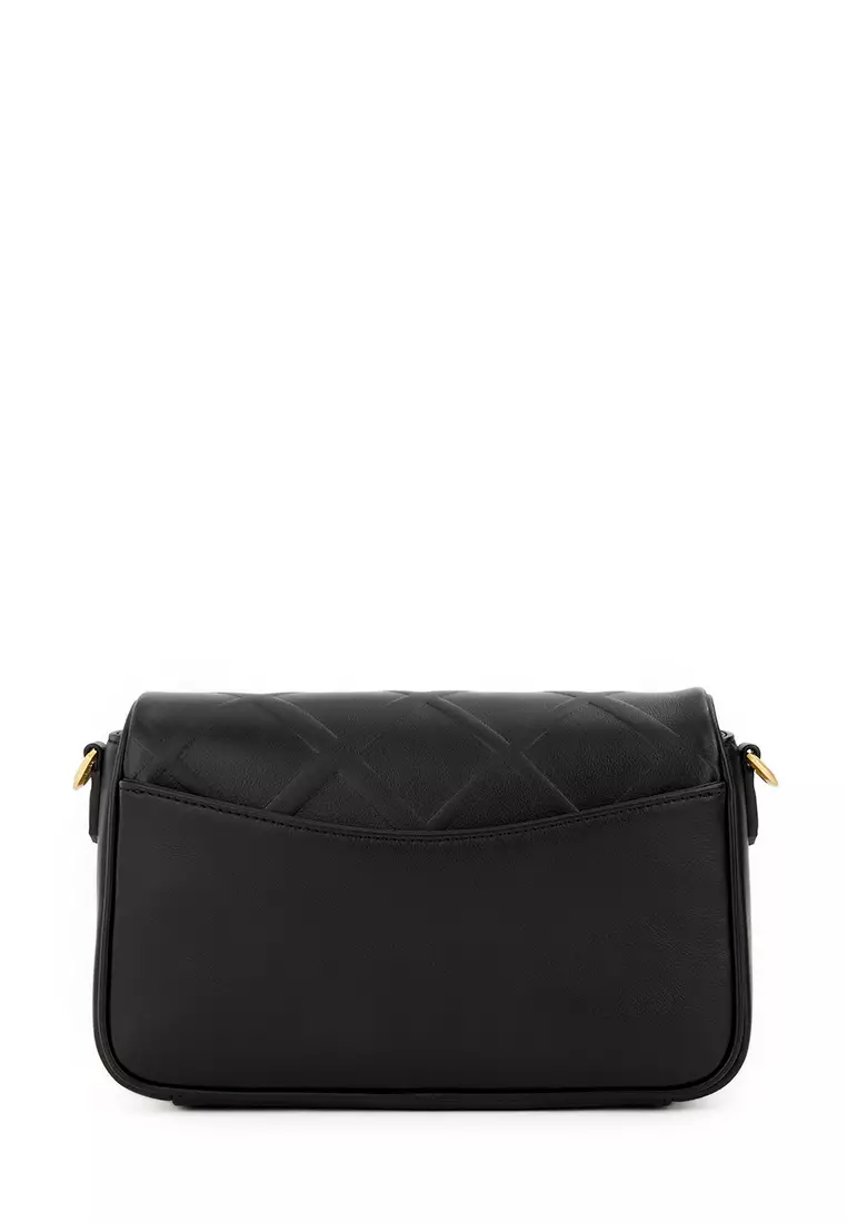 Black Lean Small Crossbody Bag