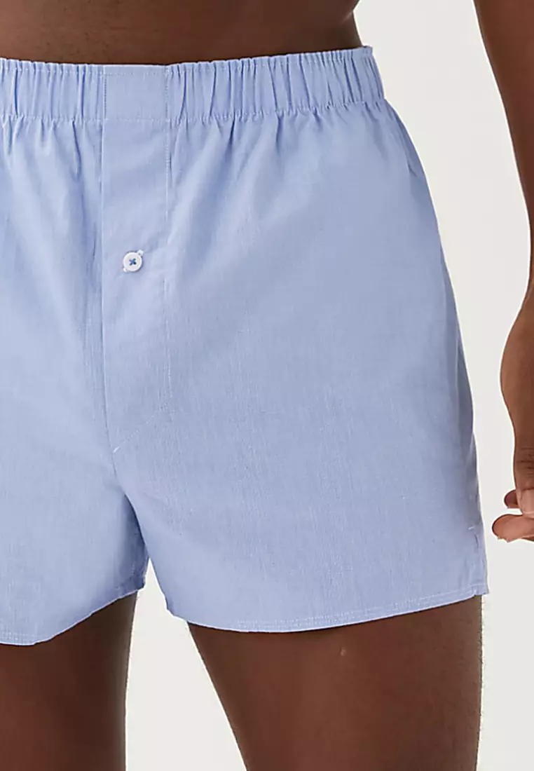 3pk Pure Cotton Woven Boxers