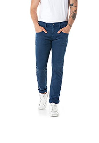 REPLAY blue Slim fit Anbass Aged Eco 1 Year jeans 3E541AA304B472GS_1
