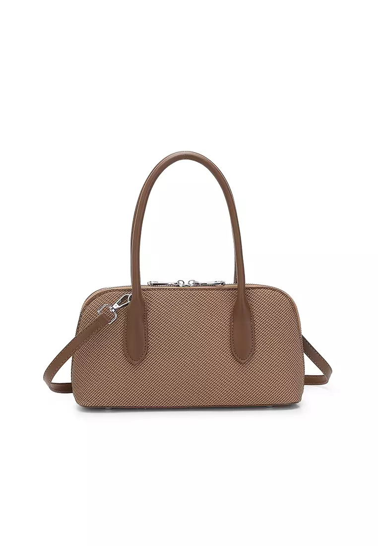 Women's Top Handle Bag / Sling Bag / Crossbody Bag - Brown