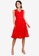 Hopeshow red Sleeveless Lace Midi Dress 4AD64AA8495312GS_4