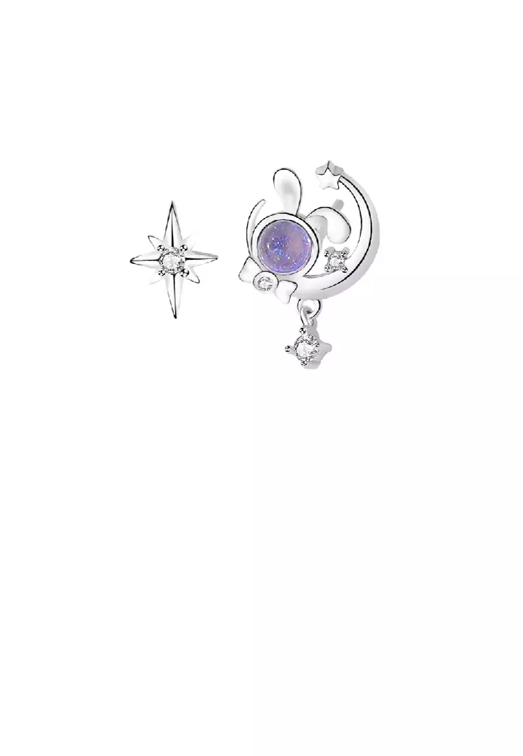 Cute outlet moon earrings