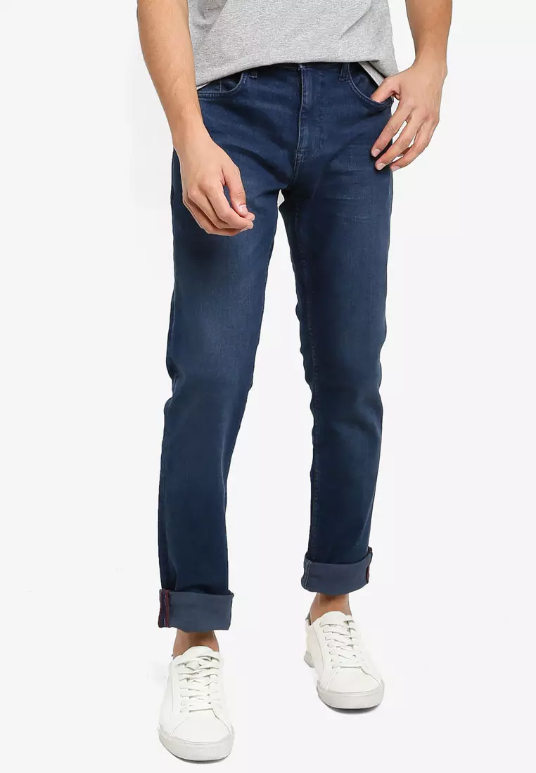 Buy BLEND Twister Slim Fit Regular Waist Jeans 2024 Online | ZALORA ...