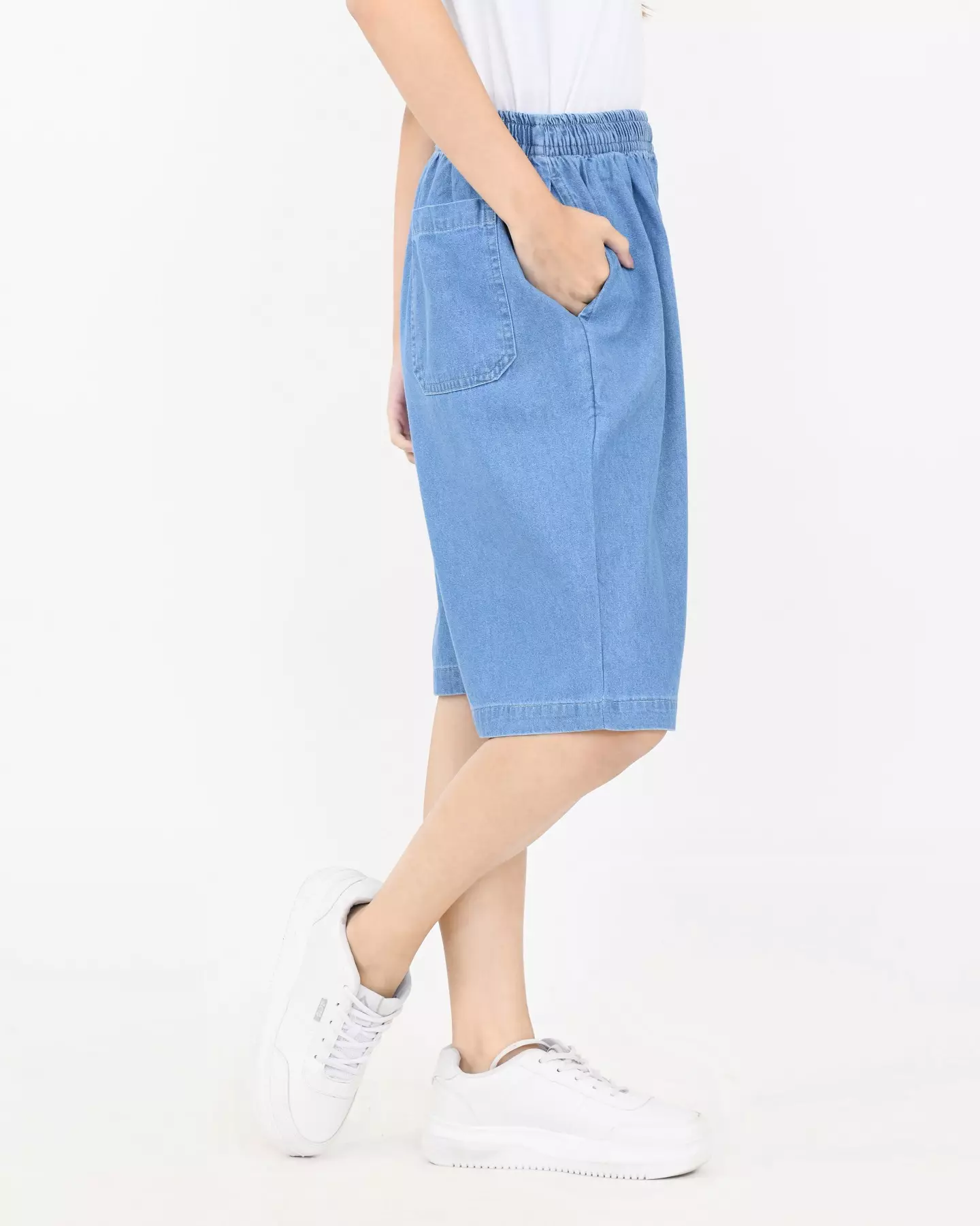 Celana Pendek Wanita - Joey Midi Denim Short Pants